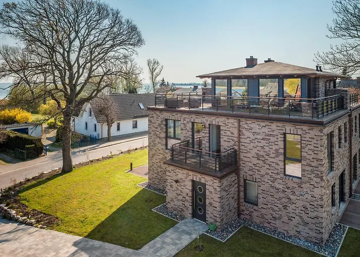 Villa Lotsenhaeuser Ruegen - Luxus - 3 Schlafzimmer - Sauna - Dachterrasse Mit Boddenblick Breege