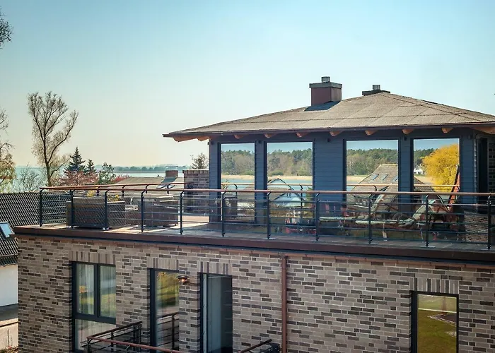 Villa Lotsenhaeuser Ruegen - Luxus - 3 Schlafzimmer - Sauna - Dachterrasse Mit Boddenblick
